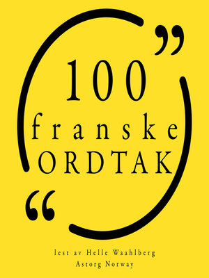 cover image of 100 franske ordtak